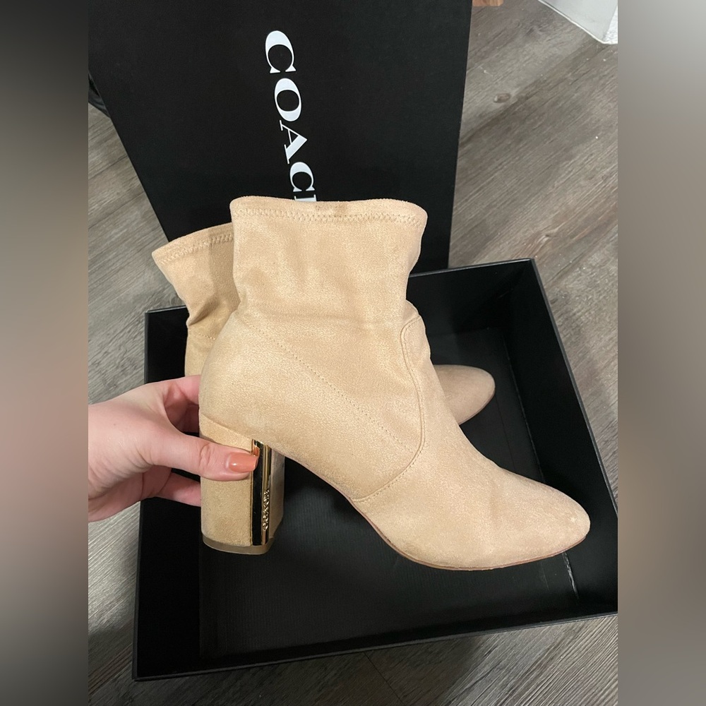 Coach margot suede bootie